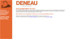 Desktop Screenshot of deneauconstruction.com